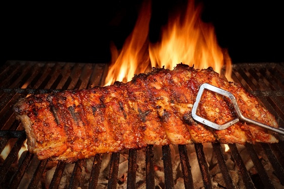 Barbecue Ribs on the Grill